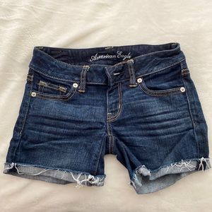 American Eagle Dark Denim Shorts